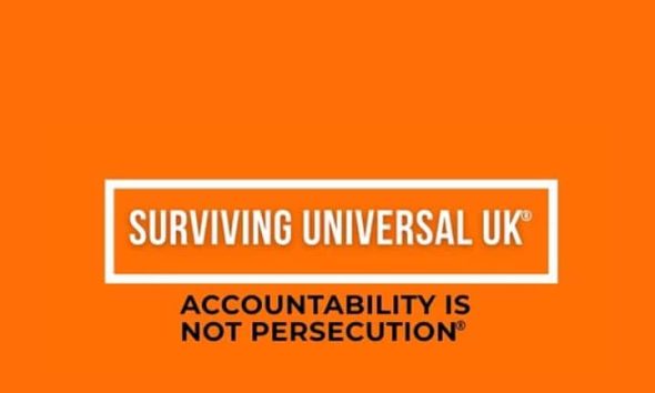 Logo of Surviving Universal UK, hosts of In This Together: A Grassroots Gathering