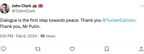 Reform candidate thanks Putin