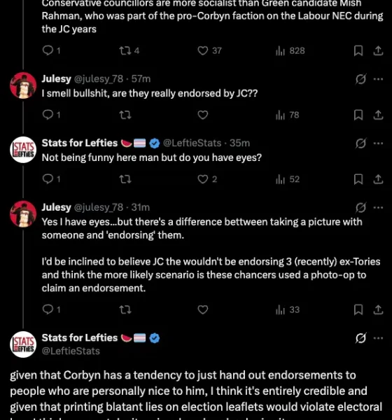 Corbyn has endorsed three ex-Tory councillors