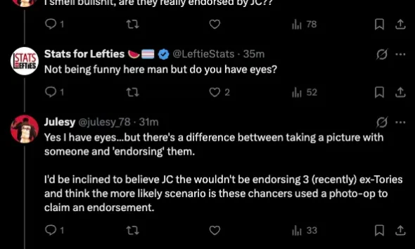 Corbyn has endorsed three ex-Tory councillors