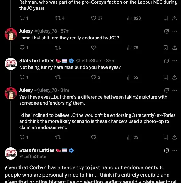 Corbyn has endorsed three ex-Tory councillors