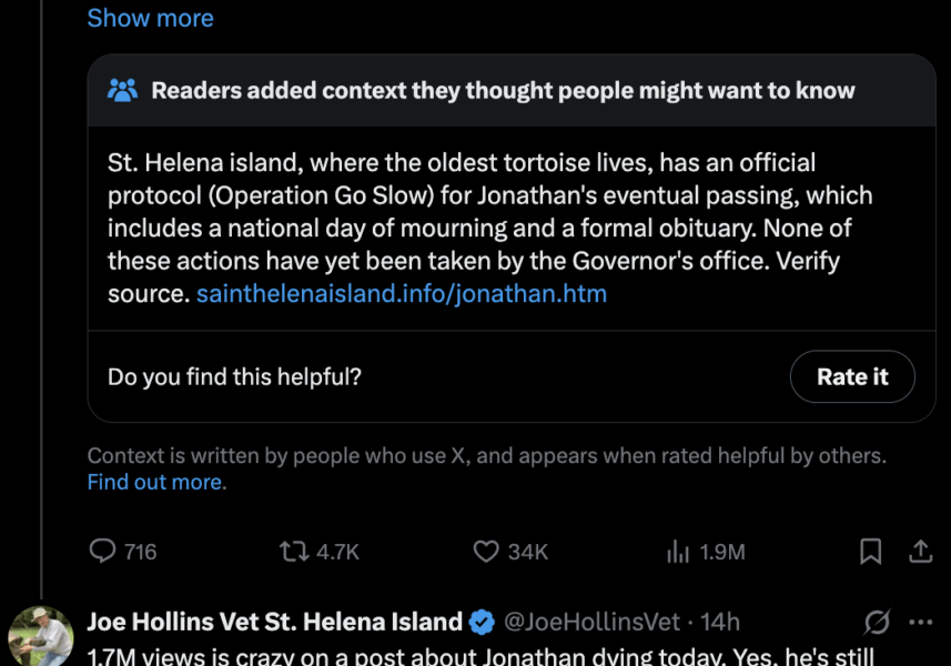 Death of the oldest living tortoise was just a crypto scam