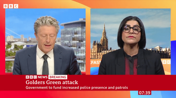 Shabana Mahmood on the BBC