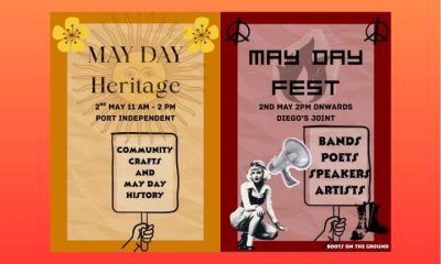 Image showing two flyers for Sunderland May Day