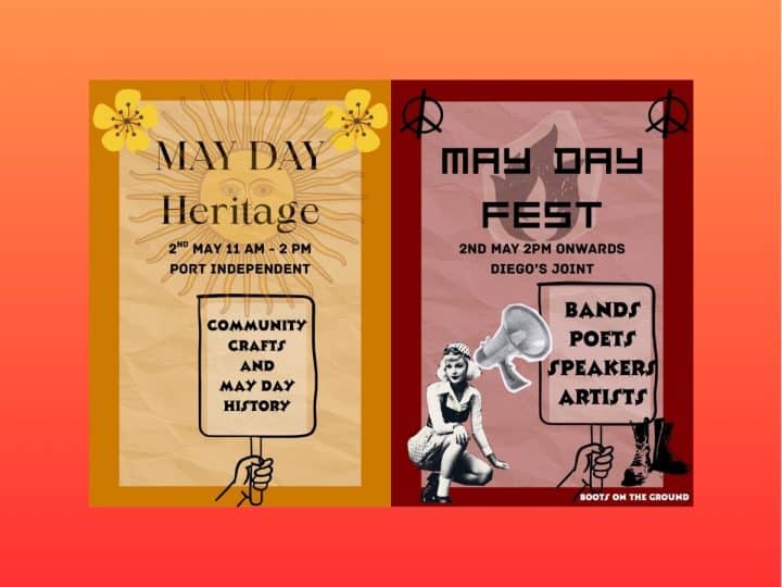 Image showing two flyers for Sunderland May Day