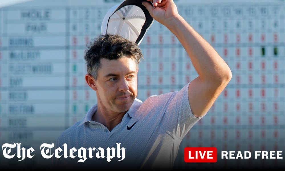 Score and leaderboard from second round at Augusta National