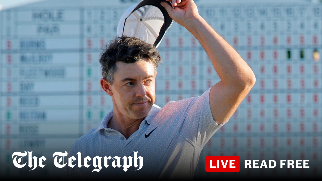 Score and leaderboard from second round at Augusta National