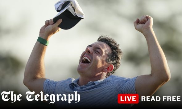 Rory McIlroy becomes a golfing great with back-to-back Masters titles  – live reaction