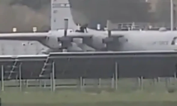 US warplane hammered in Ireland