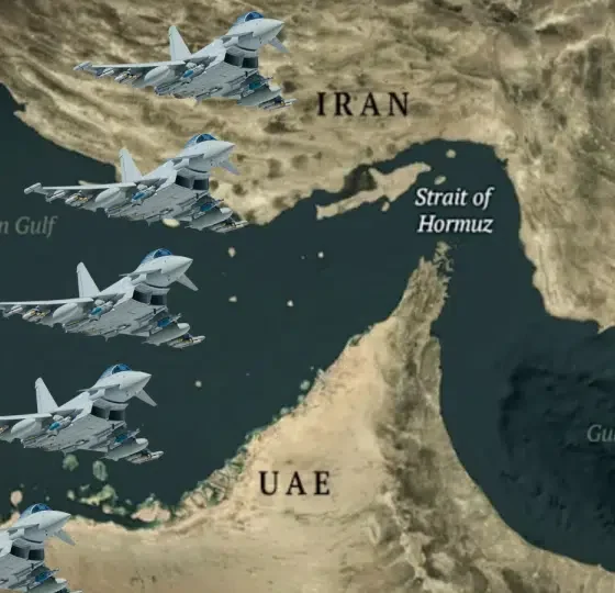 RAF jets over Hormuz