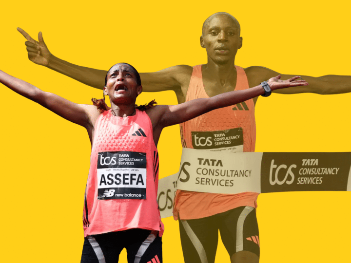 Tigst Assefa and Sabastian Sawe set new record at london Marathon