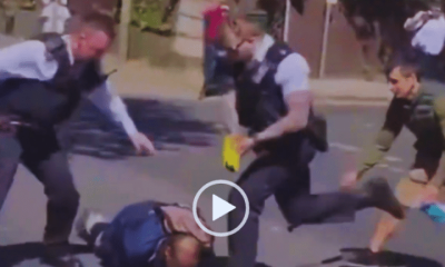 Police kick immobilised suspect — Mike Tapp applauds