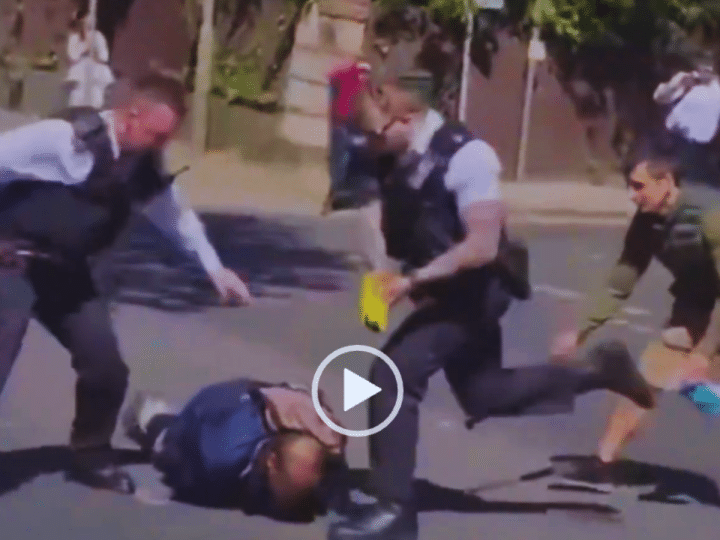 Police kick immobilised suspect — Mike Tapp applauds