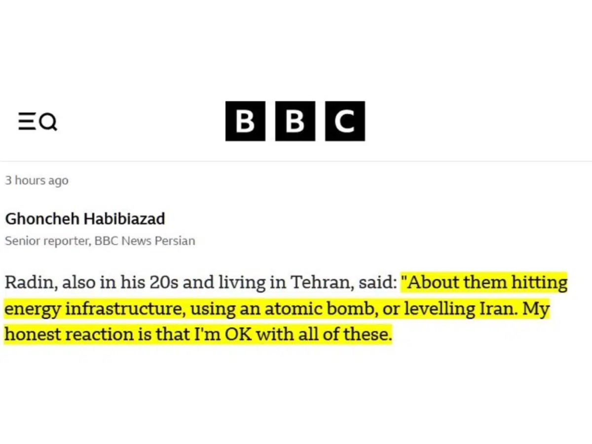 BBC backtrack on Iran nuclear attack quote