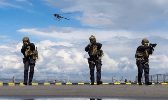 Drone warfare trialled by UK military