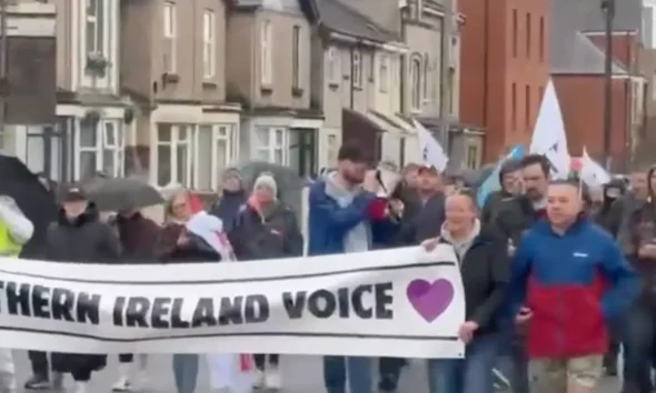 Far-right rally turns out to be damp squib