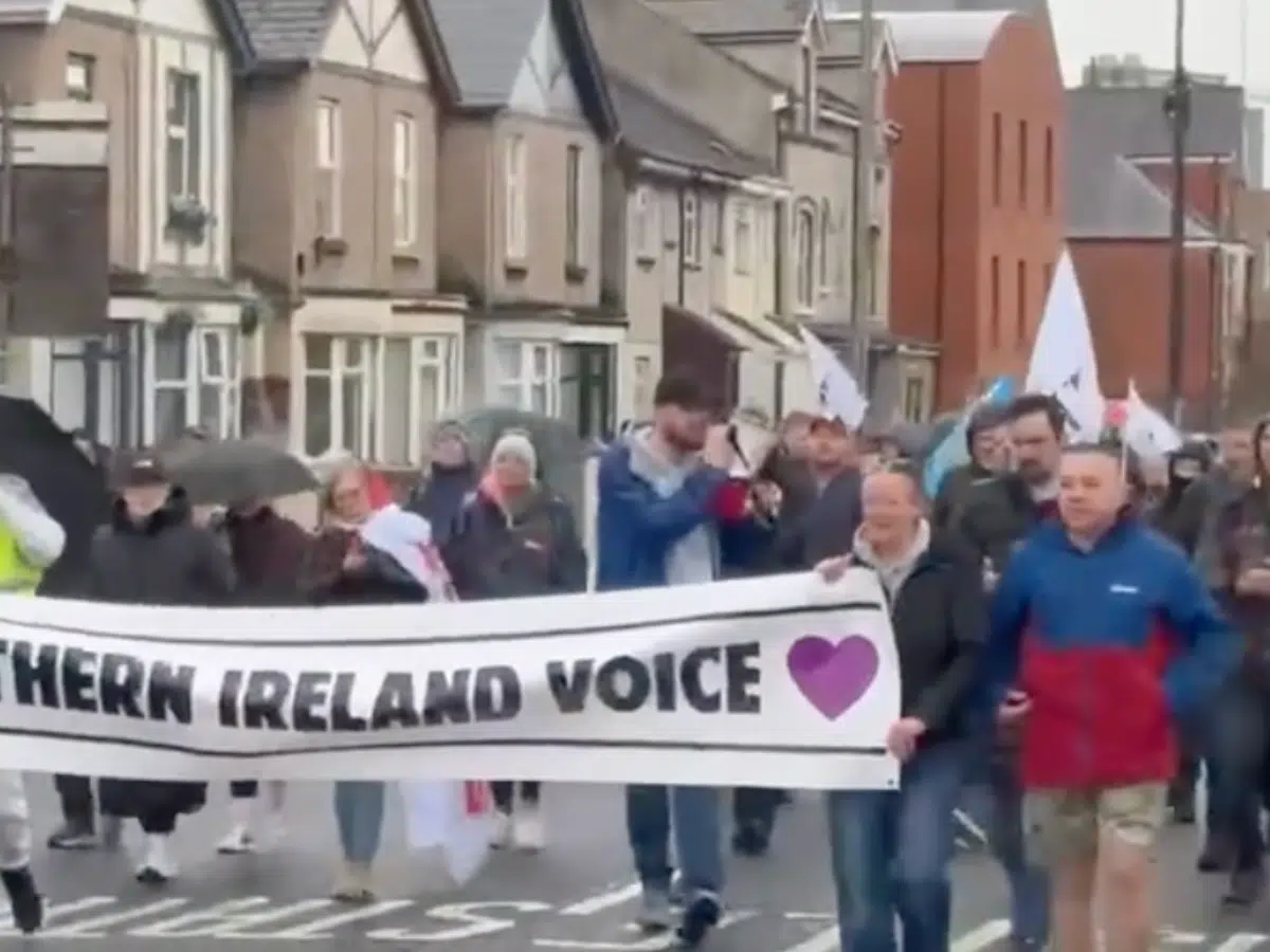 Far-right rally turns out to be damp squib