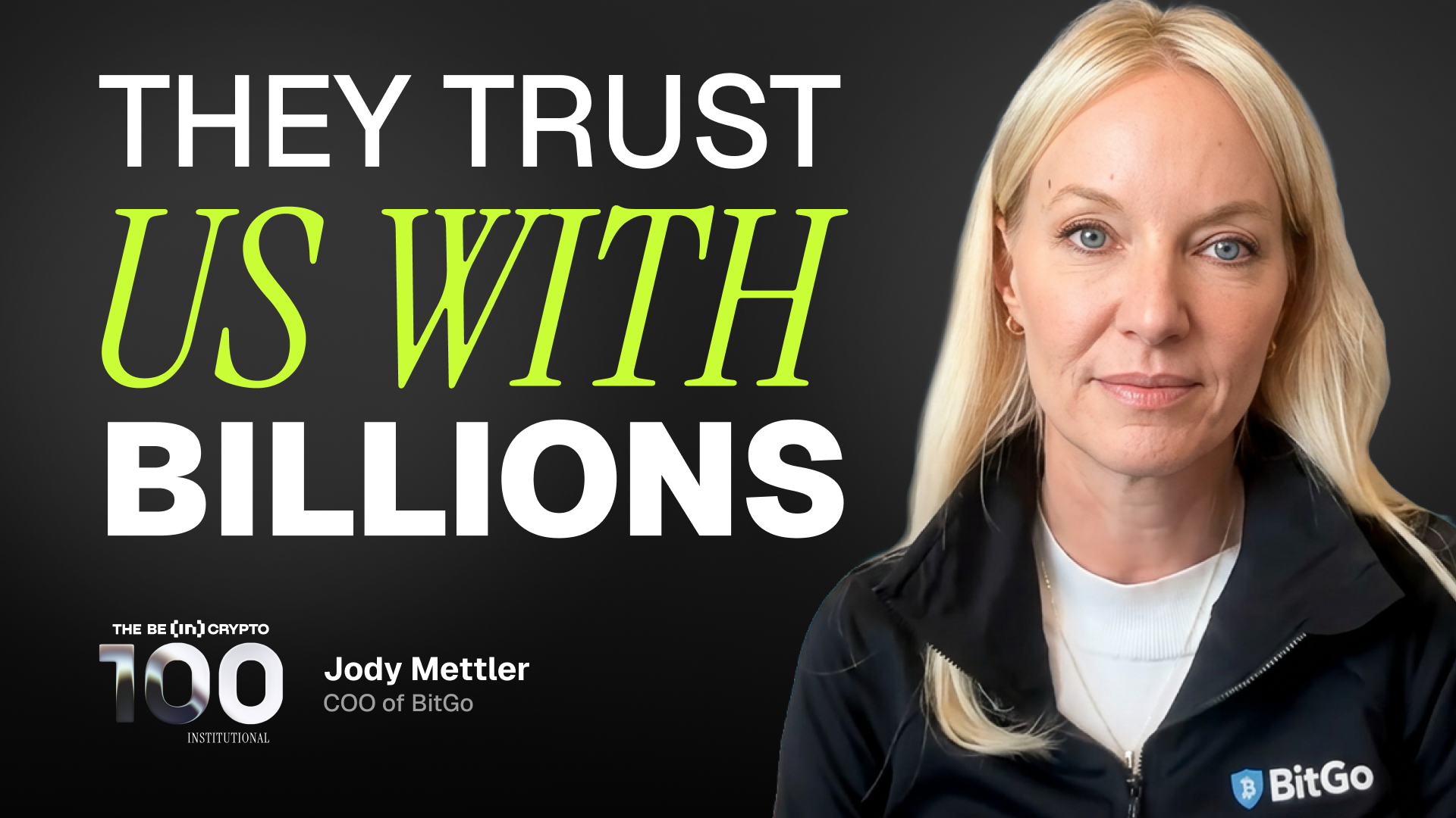 BeInCrypto 100 Institutional Awards Nomination: BitGo for Best Stablecoin Infrastructure Leader