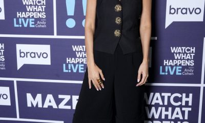Amanda Batula posing on the 'WWHL' red carpet.