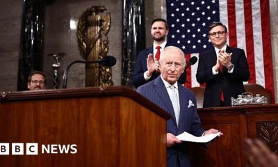Watch key moments from the King's address to US Congress