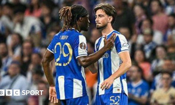 Martim Fernandes is consoled by Terem Moffi