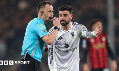 A graphic of Premier League players from every team in the division in 2025-26 season, with the Premier League trophy in front of them.