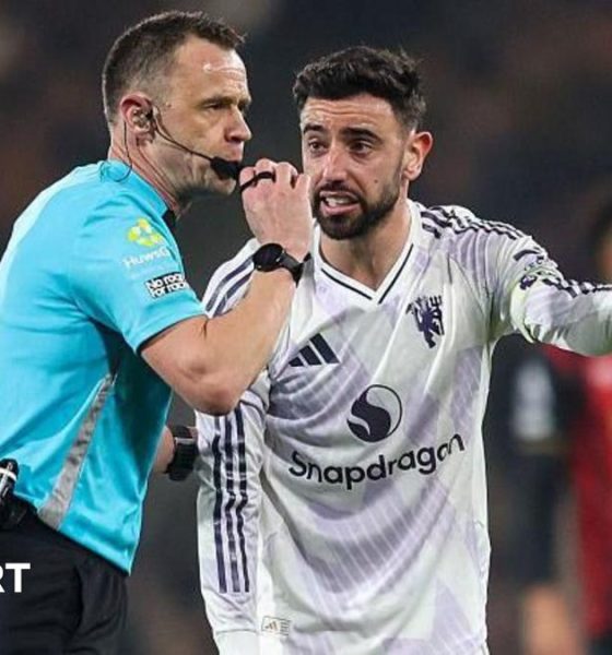 A graphic of Premier League players from every team in the division in 2025-26 season, with the Premier League trophy in front of them.