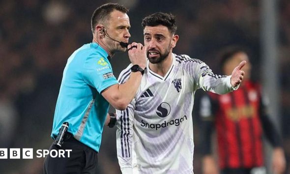 A graphic of Premier League players from every team in the division in 2025-26 season, with the Premier League trophy in front of them.