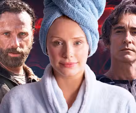 Characters from The Walking Dead, Black Mirror, and Foundation