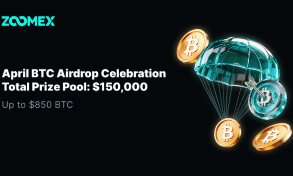 Zoomex Launches $150,000 BTC Airdrop Campaign, Giving Users a Chance to Earn Their First Bitcoin