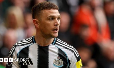 Kieran Trippier during Newcastle United's game against Sunderland at St James' Park on 21 March, 2026
