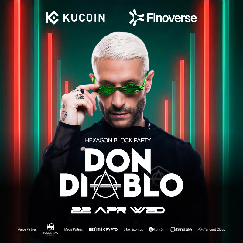 KuCoin Hosts HEXAGON BLOCK PARTY at Hong Kong Web3 Festival, Headlined by DJ Don Diablo and Rooted in Shared Values of Community and Connection