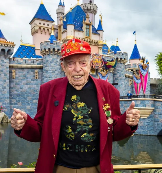 Disneyland honors 100-year-old WWII vet who witnessed Iwo Jima flag raising
