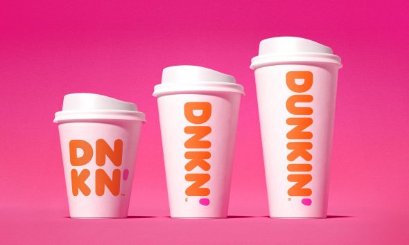 Dunkin', formerly known as Dunkin' Donuts, redesigned their cups.