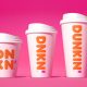 Dunkin', formerly known as Dunkin' Donuts, redesigned their cups.