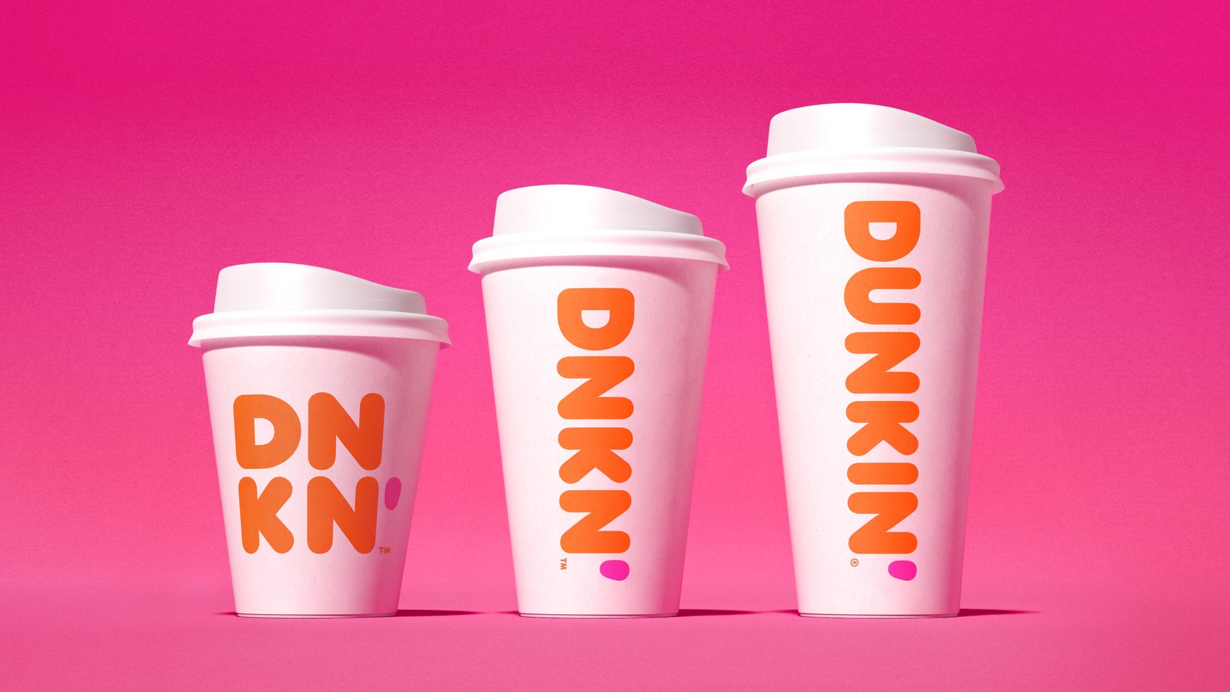 Dunkin', formerly known as Dunkin' Donuts, redesigned their cups.