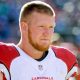 Arizona Cardinals defensive end Josh Mauro on the sideline during his team's game against the Cleveland Browns in November 2015