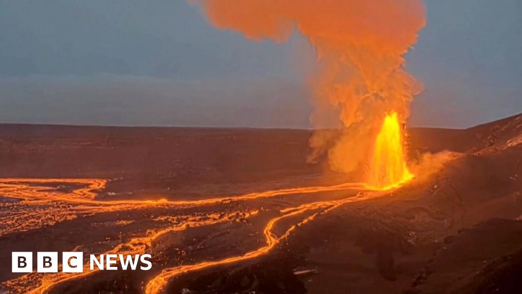 Lava soars into air as Hawaii's Kilauea volcano erupts again