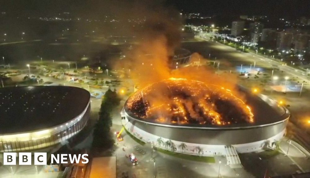 Fire damages roof of Rio's Olympic velodrome