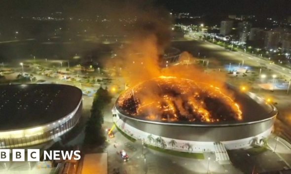 Fire damages roof of Rio's Olympic velodrome
