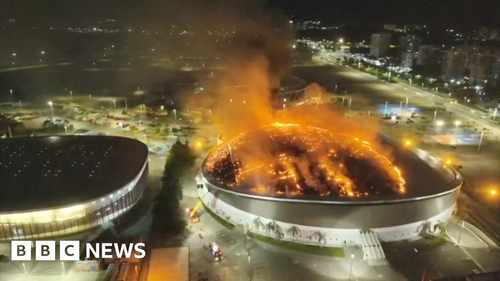 Fire damages roof of Rio's Olympic velodrome