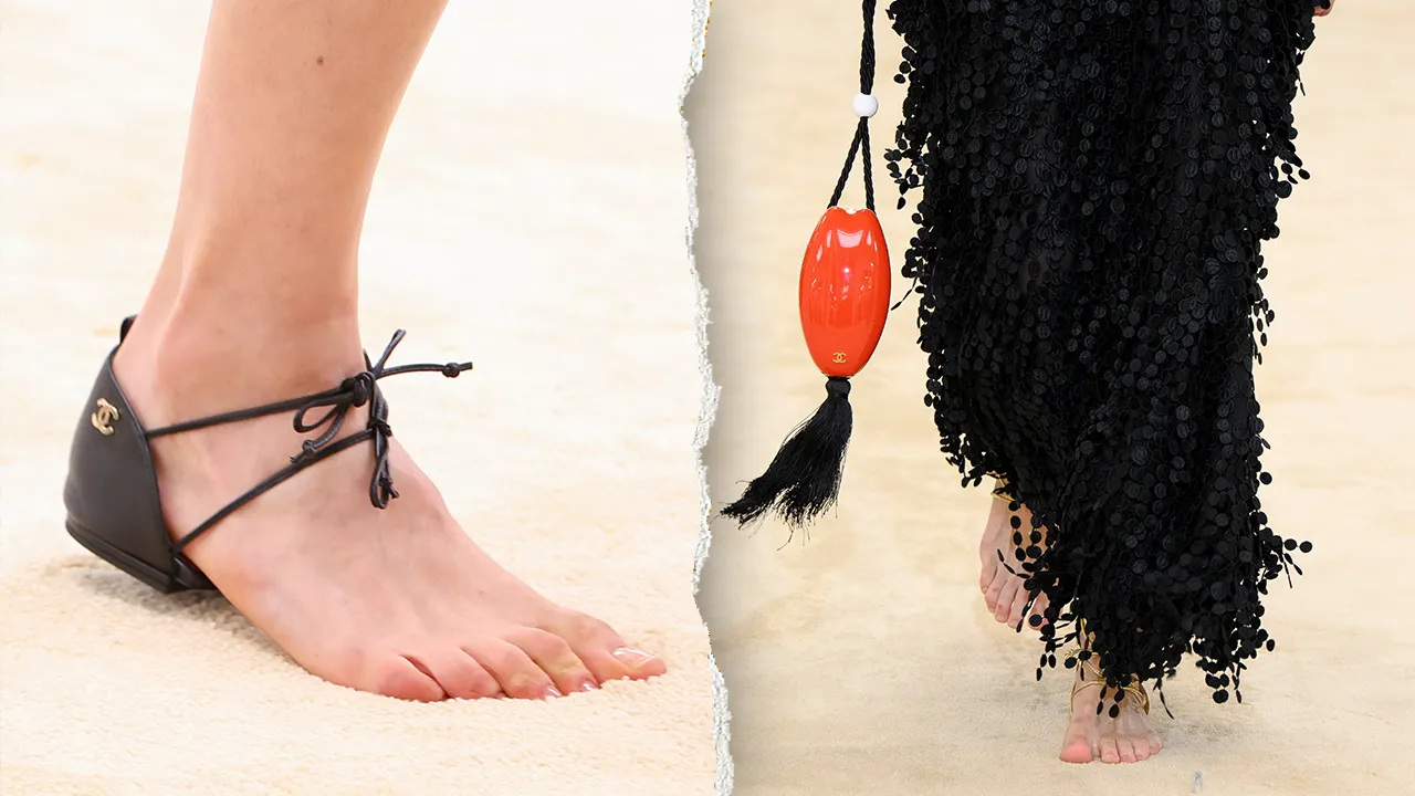 Chanel's 'barefoot heel cap' sandal sparks debate on social media