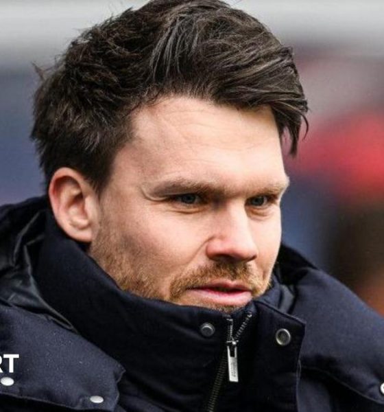 Rangers head coach Danny Rohl during a Premiership match between Rangers and Dundee United