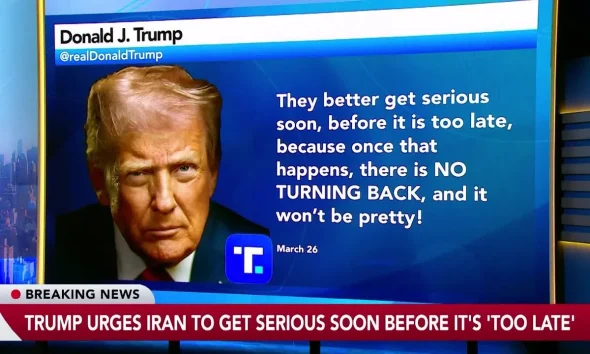 ‘Get Serious,’ says Trump to Iran, or face increased military action