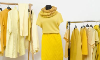 wardrobe consisting of one color: yellow