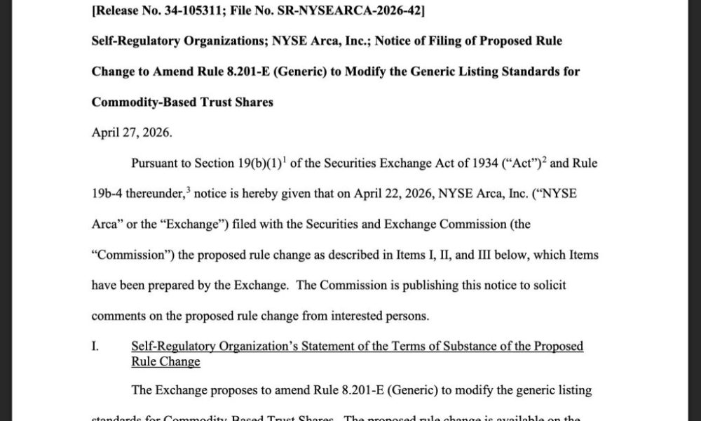 SEC Reviews 85-Item Proposal That Could Affect Bitcoin and XRP ETF Listings