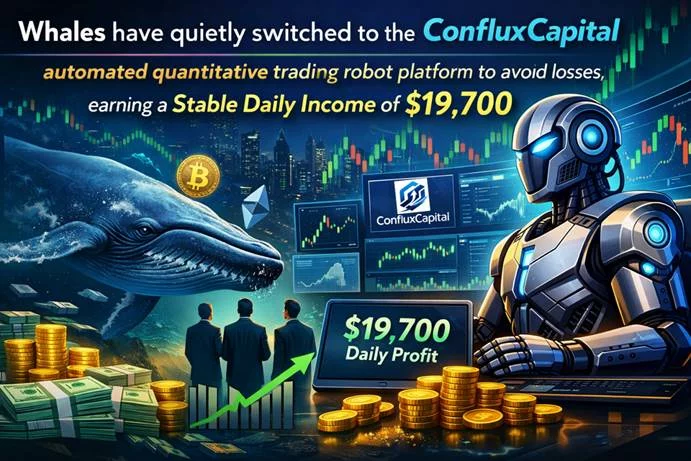 Whales quietly switched to ConfluxCapital’s automated quantitative trading robot platform to avoid losses, and earn $19,700 daily - 2