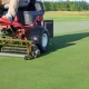 Cutting and maintaining putting green