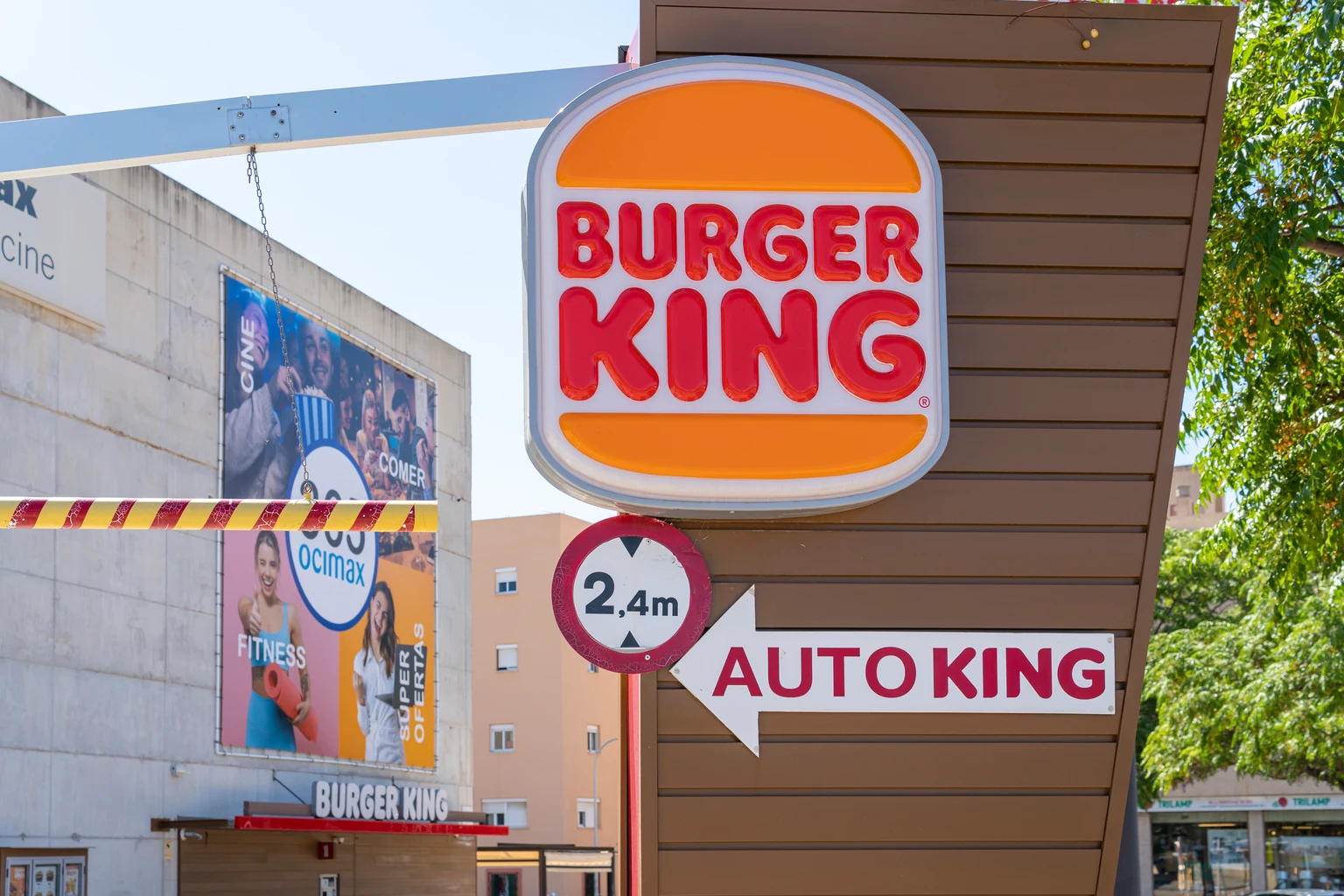 Advertising poster of the American multinational fast food company, Burger King. Palma de Mallorca, Spain