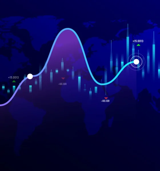 financial graph technology stock trading market trading